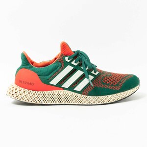 【1円スタート】adidas アディダス Q46439 Ultra 4D ウルトラ 4D ローカットシューズ スニーカー 29cm グリーン オレンジ ニット メッシュ