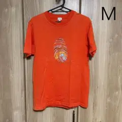 paul smith オレンジ 指紋プリント Tシャツ M