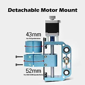 Genmitsu アルミニウム Z 軸アセンブリ V2 スピンドル モーター ブラケット付き 3018-PROVer マシン用