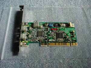 中古 バッファロー PCIバス対応IEEE1394インターフェースボード IFC-IL3 ジャンク扱い