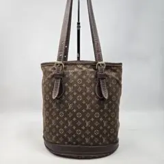 美品 LOUIS VUITTON モノグラム ミニラン バケット PM