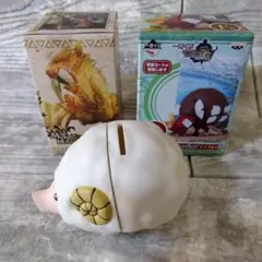 モンハン ブーギー貯金箱 ベリオロス亜種 フィギュア 郵便屋さんカードスタンド