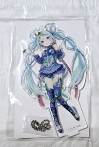 初音ミク　Youme Cafe　BIGアクリルスタンドキーホルダー　R_りんご　スイーツパラダイス　スイパラ　アクキー　アクスタ