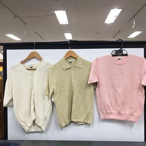 Burberryバーバリー　半袖 ニット カーディガン　3枚セット　中古品　現状品