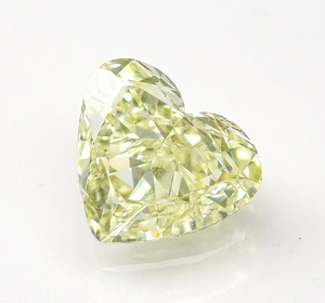 【100円～】VS1！0.507ct 天然ダイヤ Fancy Light Yellow (ナチュラルカラー) HS