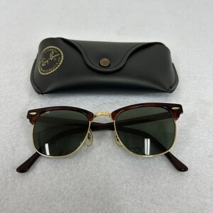 U448-C4-3269◎B&L Ray-Ban レイバン BAUSCH&LOMB サングラス W0366 度無し メガネ 眼鏡 アイウェア ケース付 約正面13.5×テンプル14cm⑩