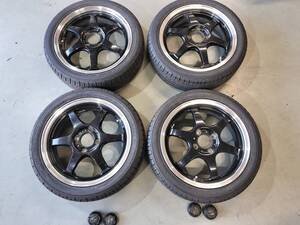 【即決】21年製☆S-HOLD☆TE37SAGA風☆FALKEN☆165/50R15☆タント☆N-BOX☆N-ONE☆ミラ☆軽自動車