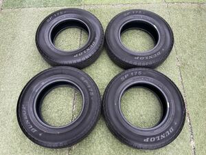 DUNLOP ダンロップ SP175n 195/80R15 新車外し品　2024年製造 4本セット ハイエース キャラバン等 バリ山