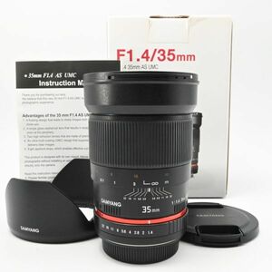 SAMYANG 単焦点レンズ 35mm F1.4 キヤノン EF用 フルサイズ対応