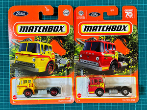 マッチボックス 1965 FORD C900 フォード【2台セット】 マテル ホットウィール MATCHBOX