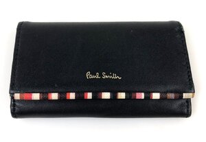 ポールスミス　Paul Smith　4連フック　キーケース　ブラック×マルチカラー　YS-748