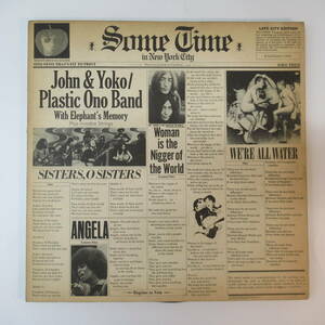 wF010●ジョン＆ヨーコ ※US初盤「Some Time In New York City」 2LPレコード John Lennon Yoko PLASTIC ONO BAND THE BEATLES ビートルズ