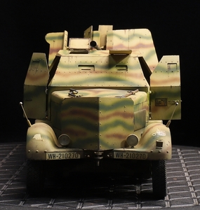 プロモデラー作品/1/35 ドイツ軍 フラックザウリア37ミリ対空砲装備型スーパーディティールアップ制作完成品