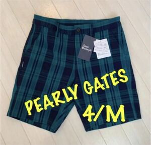 新品■15,400円【ジャックバニー パーリーゲイツ】ハーフパンツ　4/M ゴルフウェア ショートパンツPEARLY GATES 