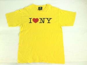 ☆USA古着【LICENSED PRODUCT】『I LOVE NY』半袖TシャツM黄