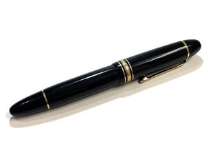 1円～ 中古 ジャンク MONTBLANC モンブラン マイスターシュテュック No.149 万年筆 ペン先750 ブラック ゴールド金具 筆記具 コレクター