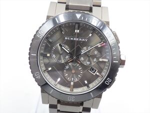 355549/③【1円スタート】BURBERRY バーバリー 稼動品 BU9381 クロノグラフ メンズ 時計 クオーツ ケース43mm