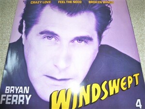 Bryan Ferry　ブライアン・フェリー 　Windswept　　UK盤12”シングルレコード 　MCA-23620