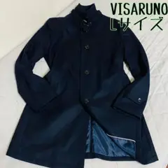 VISARUNO ビサルノ　ウール　カシミヤ　上質　Lサイズ チェスターコート