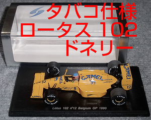 タバコ仕様 1/43 ロータス ランボルギーニ 102 ドネリー LOTUS ベルギーGP 1990 Lamborghini CAMEL キャメル