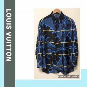【お買い得！XL】LVシルクシャツ　チャップマンブラザーズ ジラフプリント
