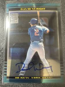 2002 Bowman Chrome David Wright RC Auto デビット ライト ルーキー直筆サインカード