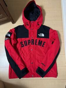 新品未使用品 Supreme THE NORTH FACE Mountain PARKA シュプリームノースフェイス arc logoアーチロゴ 赤 red Mサイズ