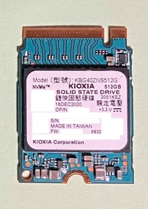 ◆送料無料◆M.2 SSD NVMe【KIOXIA KBG40ZNS512G】512GB 1本