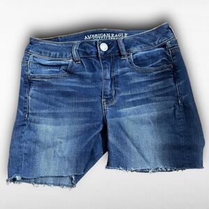 【American Eagle】アメリカンイーグル　ブルー　4　ショートパンツ　デニムパンツ　スキニー　シンプル