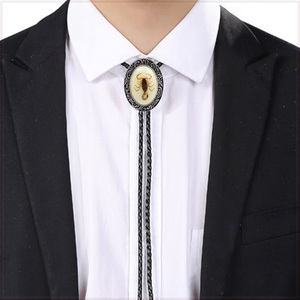 [Fashion] Bolo Tie 暗闇で光る夜光 サソリ スコーピオン カウボーイ ループタイ 紐ネクタイ レザーロープタイ ボロタイ 【送料無料】