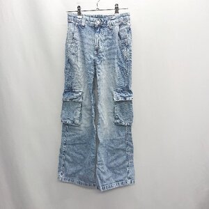 ◇ Θ H&M エイチアンドエム コットン系 デニムパンツ サイズM ライトブルー系 レディース E