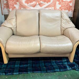 【8754ac44】 直接引き取り歓迎！ エコーネス ストレスレス2PソファーEKORNES STRESSLESS