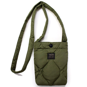 ダークオリーブ タイオン ダウン バッグ TAION ミリタリー クロスボディ ダウン バッグS MILITARY CROSS BODY DOWN BAG S TAION-BG05ML-S