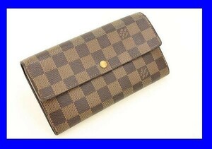 ●美品 ヴィトン　Vuitton 二つ折り 長財布 ダミエライン ★283 Z0882