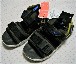 ナイキ　NIKE　CANYON SANDAL　アウトドア&カジュアル用高性能スポーツサンダル/カーキ系　サイズ 25.0㌢　水陸着用可　クッション/通気性