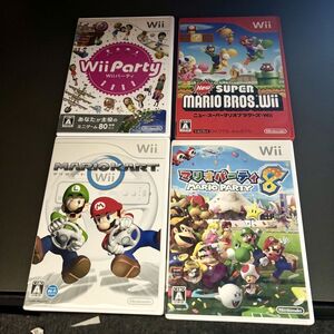 【送料無料】Wii ソフト ４点まとめて マリオカートwii/newスーパーマリオ/マリオパーティ8/wiiパーティ AAL0918小8499/1031