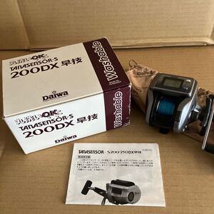 DAIWA ダイワ タナセンサーS 200DX 早技 一度使用の美品 箱 説明書あり TANASENSOR-S 