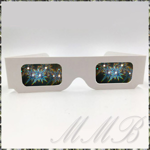 Rainbow Prism 3d Glasses 夜景 眼鏡 ロマンチックイルミネーショングラス メガネ 花火めがね (LONG STAR 爆発) 【送料無料】