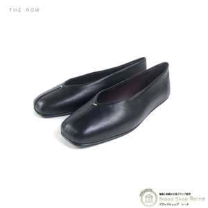 ザ・ロウ （The Row） Eva Slipper イール バレリーナ バレエ フラット シューズ ローヒール 靴 ＃38 F1281N60 ブラック（新品）