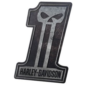 HARLEY-DAVIDSON ハーレーダビッドソン #1 スカル パブサイン HDL-15312 アメリカ雑貨 アメリカン雑貨