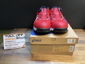 004★未使用品★ASICS 安全靴27.5cm WINJOB CP219 BOA CLASSIC RED/WHITE