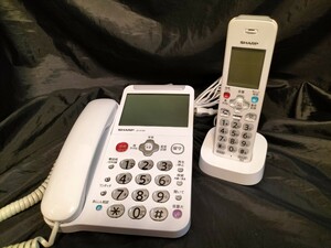 [美品] SHARP シャープ JD-AT90 デジタルコードレス電話機 JD-AT90 子機1台　