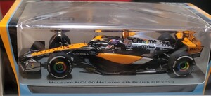 新品 1/43 スパーク マクラーレン MCL60 No.81 2023 F1 イギリスGP 4位 O.ピアストリ 特別クロームリバリー mclaren F1 piastori SPARK