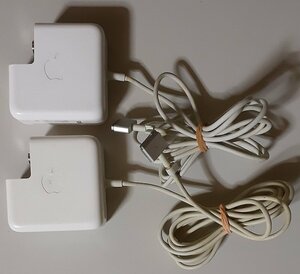 4743 通電NG ジャンク 2個 Apple 45W MagSafe2 Power Adapter A1436 アップル ACアダプタ MacBookAir 電源アダプタ