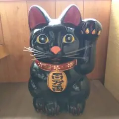 招き猫　特大　まねきねこ　貯金箱　ひげあり　百万両　縁起物　開運グッズ