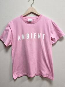 タワレコ限定 ♪ ミュージック ジャンル Tシャツ アンビエント AMBIENT サイズ M ピンク 検 TOWER RECORDS