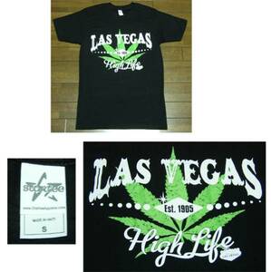 ● 新品 LAS VEGAS Tシャツ Sサイズ ブラック / ラスベガス /High Life/ Est 1905/ ネバダ/ マリファナ/ルート66/USA/ アメリカ/