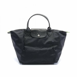 ロンシャン ル プリアージュ グリーン M ブランドオフ Longchamp ナイロン ハンドバッグ 再生ポリアミドキャンバス レディース