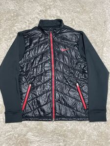 ☆ 人気 ☆ M ☆ NIKE GOLF 中綿ジャケット 長袖 ジャージ ナイキゴルフ BLK ブラック