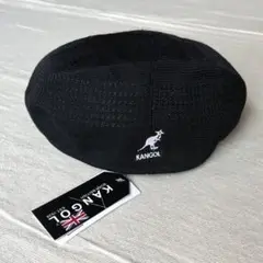 タグ付き　韓国モデル　KANGOL　TROPIC 504　ロゴ刺繍　ハンチング帽